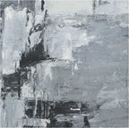 Giclée on Canvas-Modern Gray &Black Theme Abstract Artwork 9220115 image 1