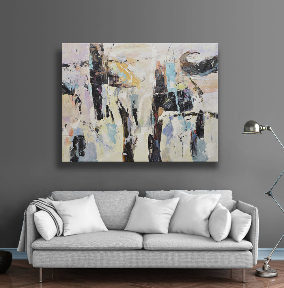 36x48 abstract oil painting on canvas 72071020 image 1