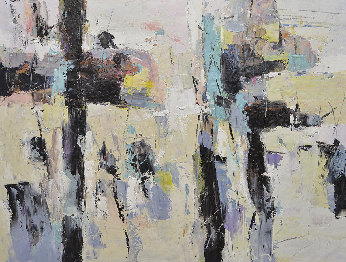 copy of 36x48 abstract oil painting on canvas 72071017B image 0