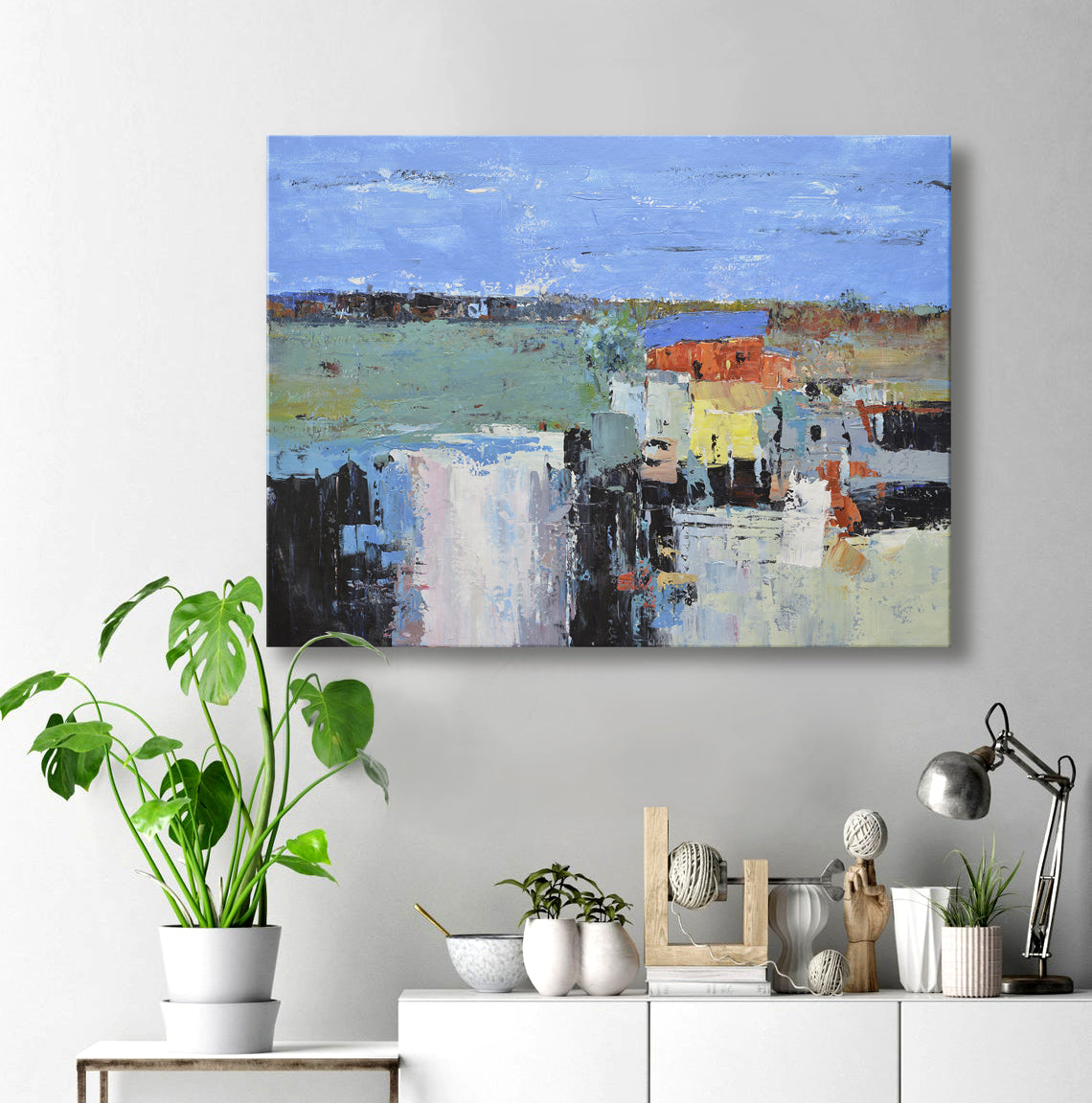 36x48 abstract oil painting on canvas 72071012 image 1