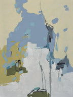 Giclée on Canvas-Modern Blue Beige &White Abstract Artwork S81912401 - A55 image 1