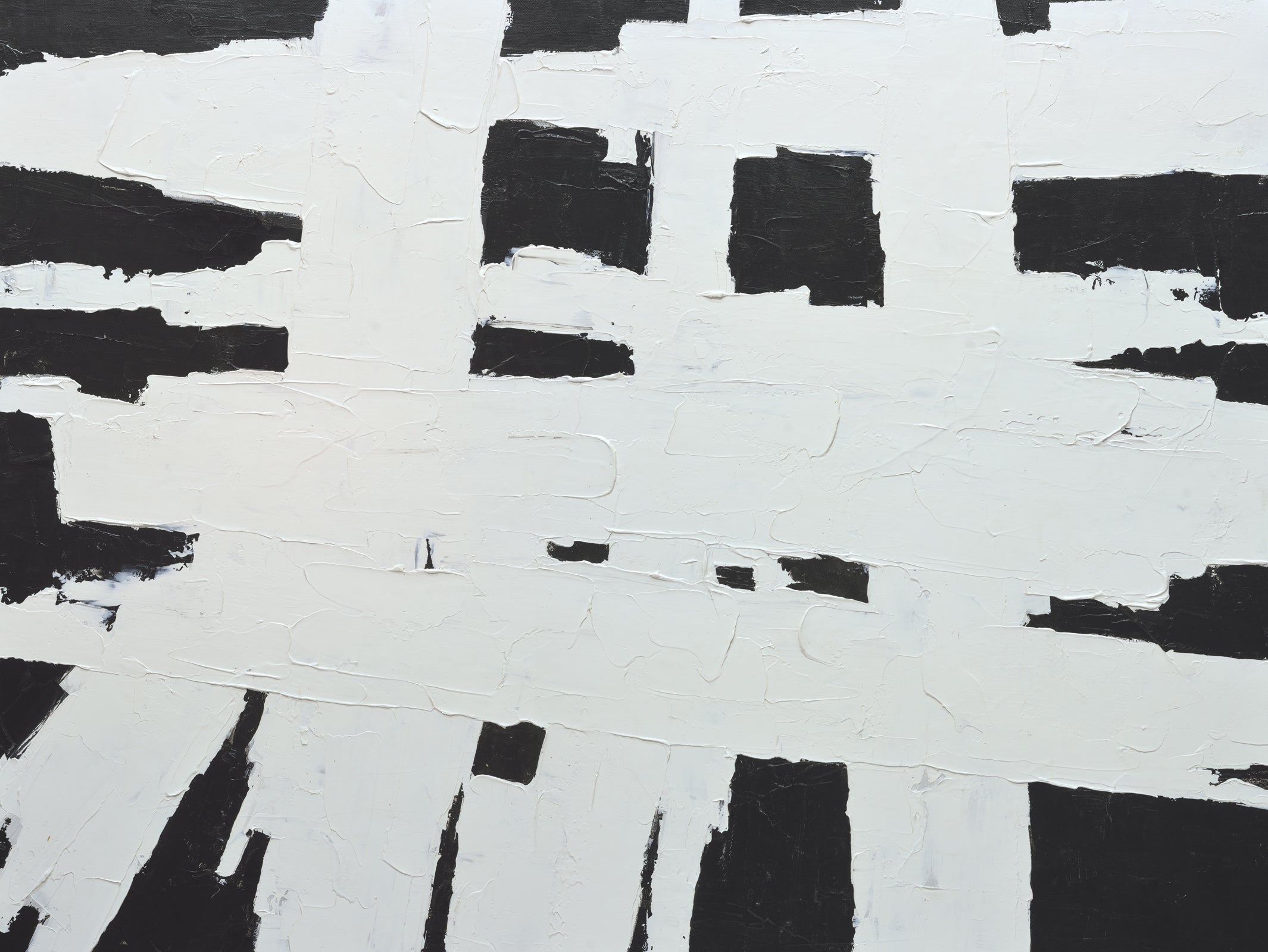 Giclee on Canvas- Modern Black & White Abstract W213239 image 0