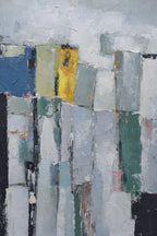 Giclée on Canvas-Modern Gray Theme Abstract Artwork 9220104 image 0