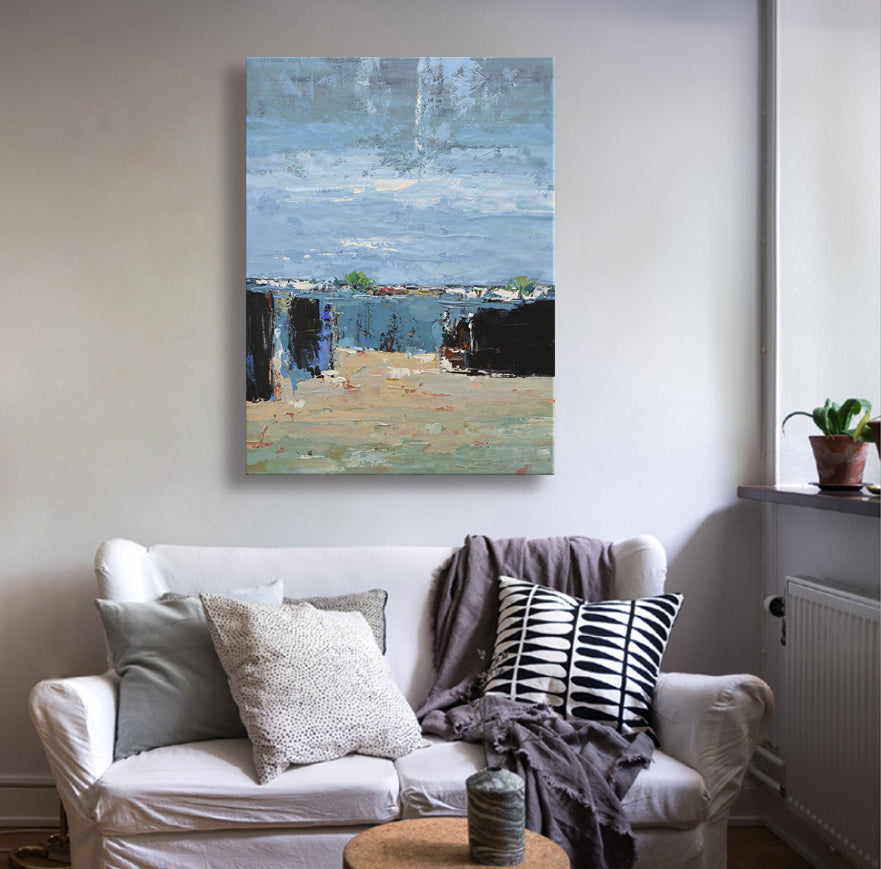 36x48 abstract oil painting on canvas 72071018 image 1