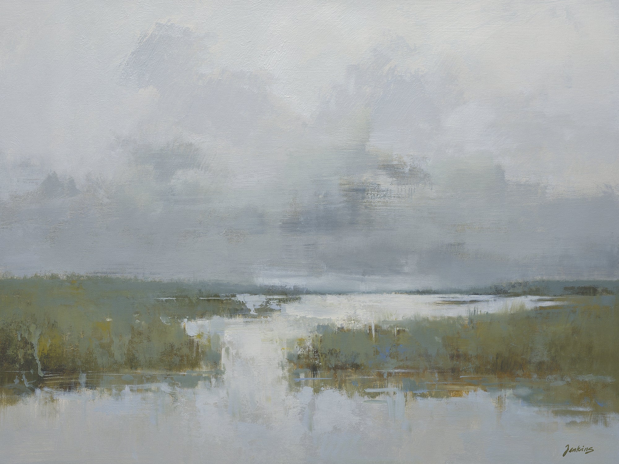 Giclée on Canvas-Modern Lake View Artwork G2175 - 8-4211251 image 0