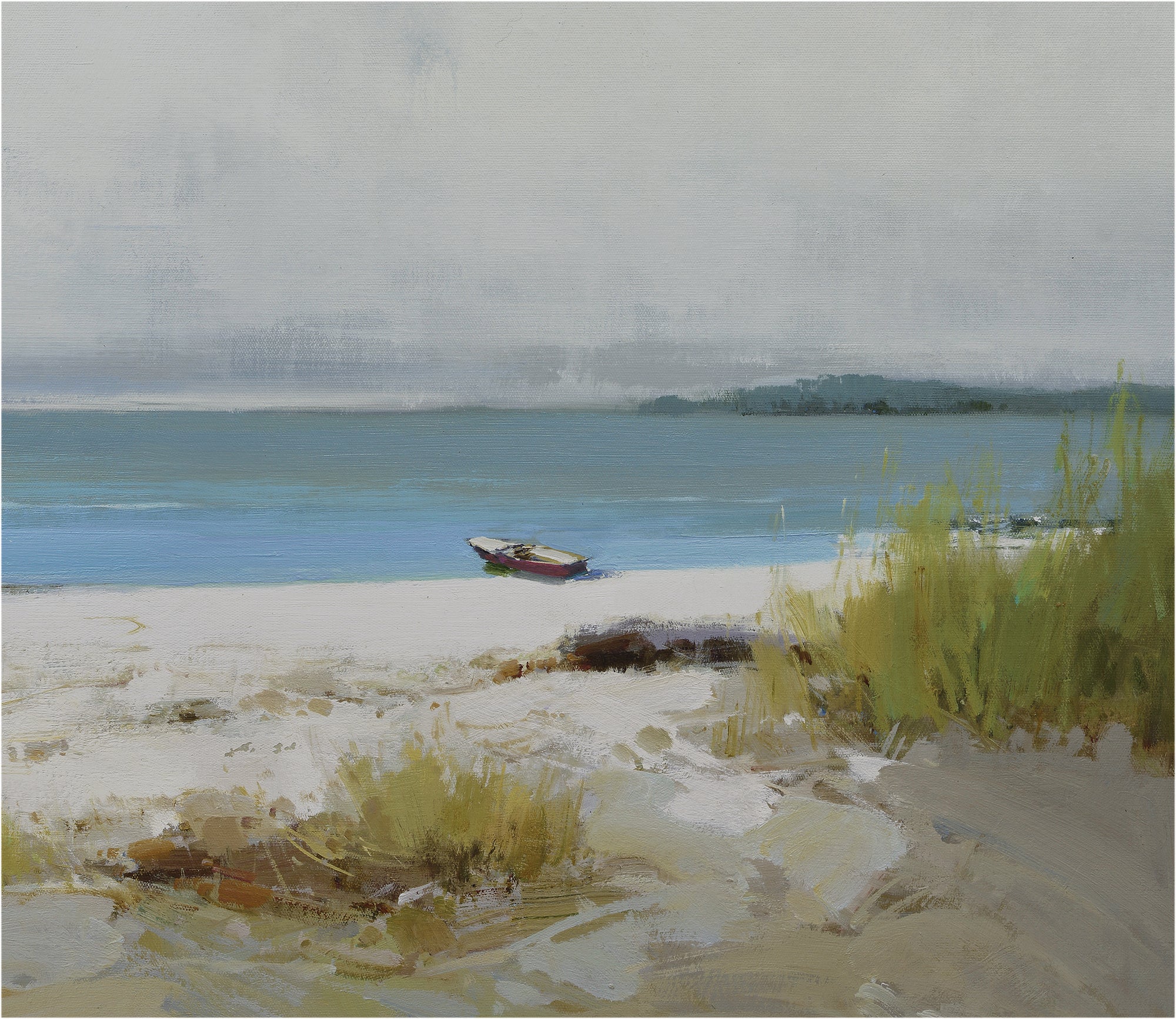 Giclee on Canvas-Modern Beach View Seascape Artwork 822925 image 3