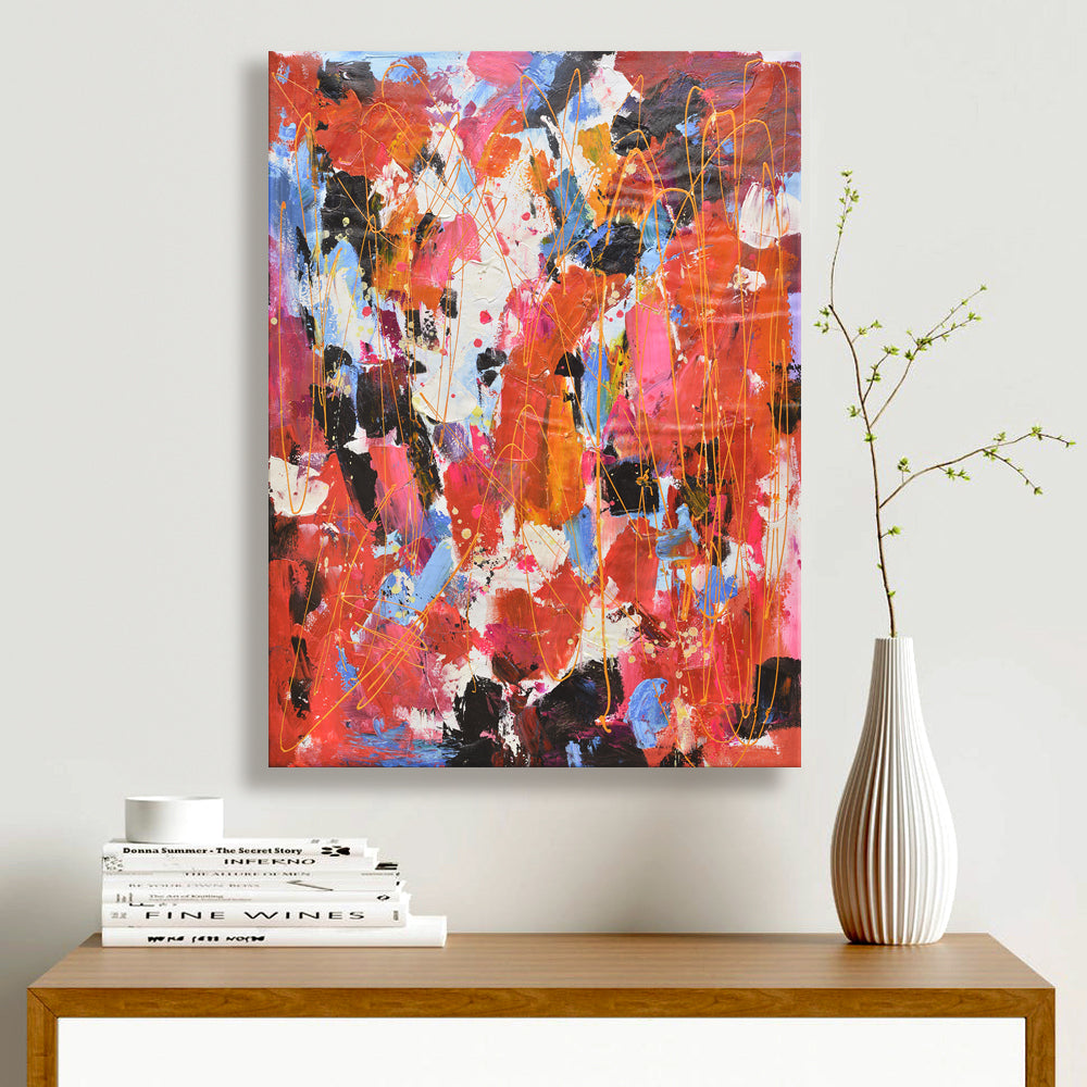 36x48 abstract oil painting on canvas 72071019 image 1