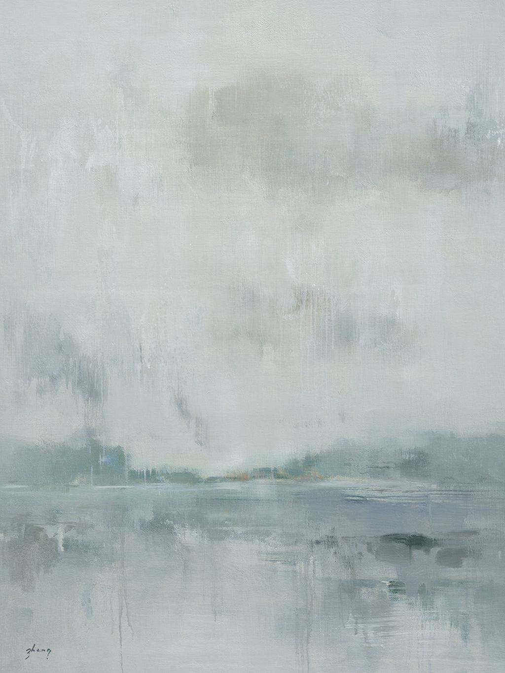 Giclee on Canvas-Gloomy Day on the Ocean 7-617460 image 0