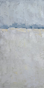 Giclée on Canvas-Modern Gray &Blue Theme Abstract Artwork 9220109A image 0