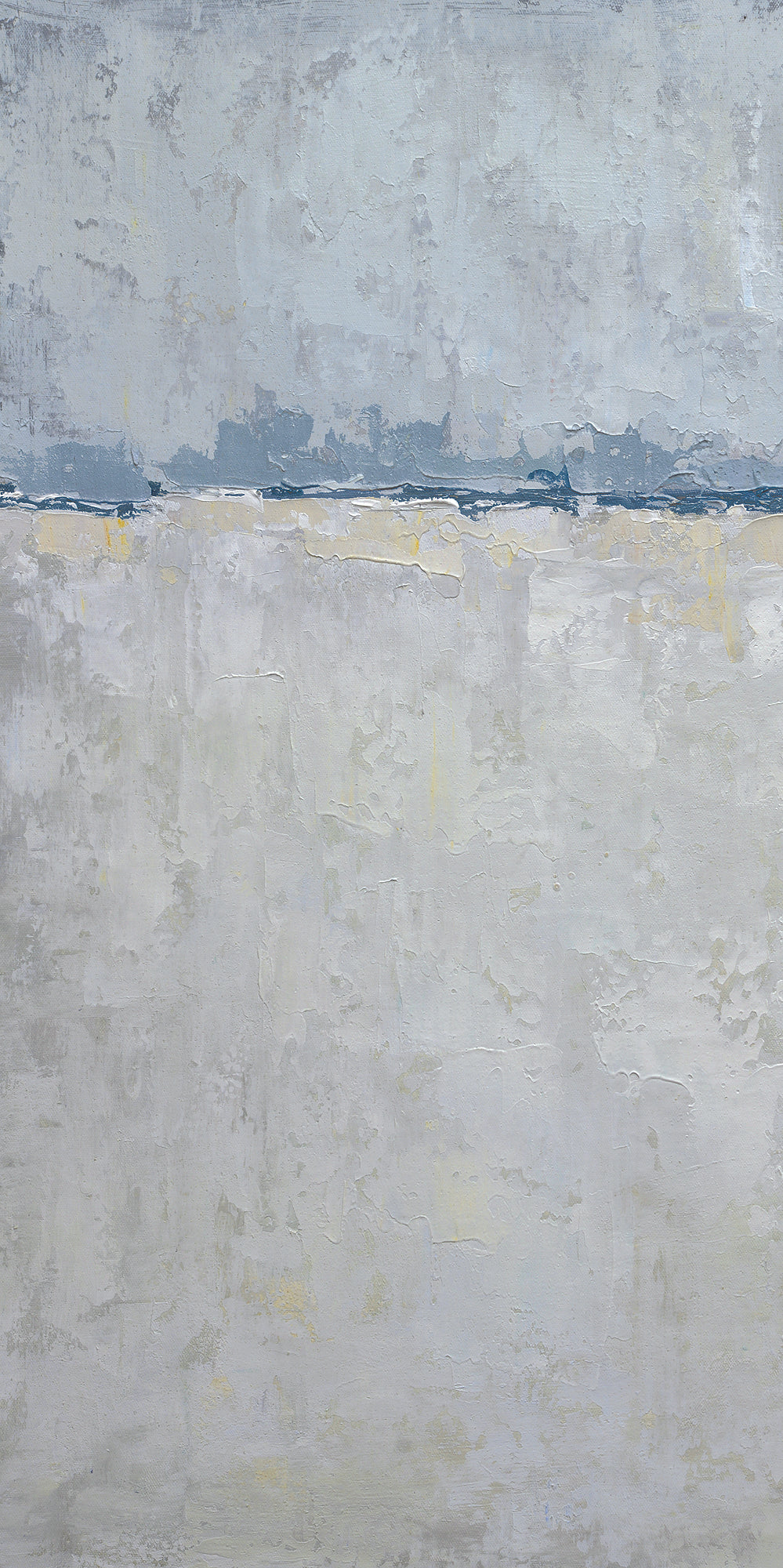 Giclée on Canvas-Modern Gray &Blue Theme Abstract Artwork 9220109A image 0