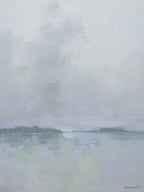 Giclée on Canvas-Modern Gray Lake Artwork P438 - 822888 image 0