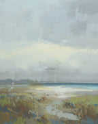 Giclee on Canvas-Modern Beach Seascape Artwork 421614 image 0