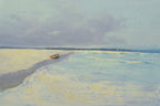 24x36 oil painting on canvas of boat on beach 41607507 image 0