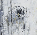 Giclée on Canvas-Modern Gray &White Abstract Artwork P23741 image 2