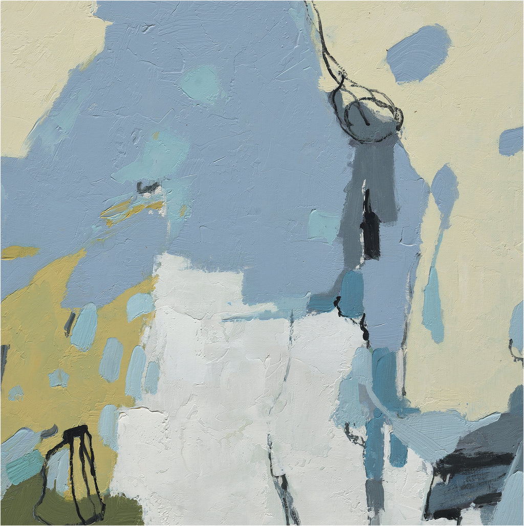 Giclée on Canvas-Modern Blue Beige &White Abstract Artwork S81912401 - A55 image 2