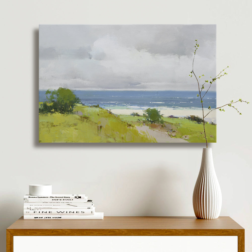 Giclee on canvas of Gloomy Beach 4191271 image 1