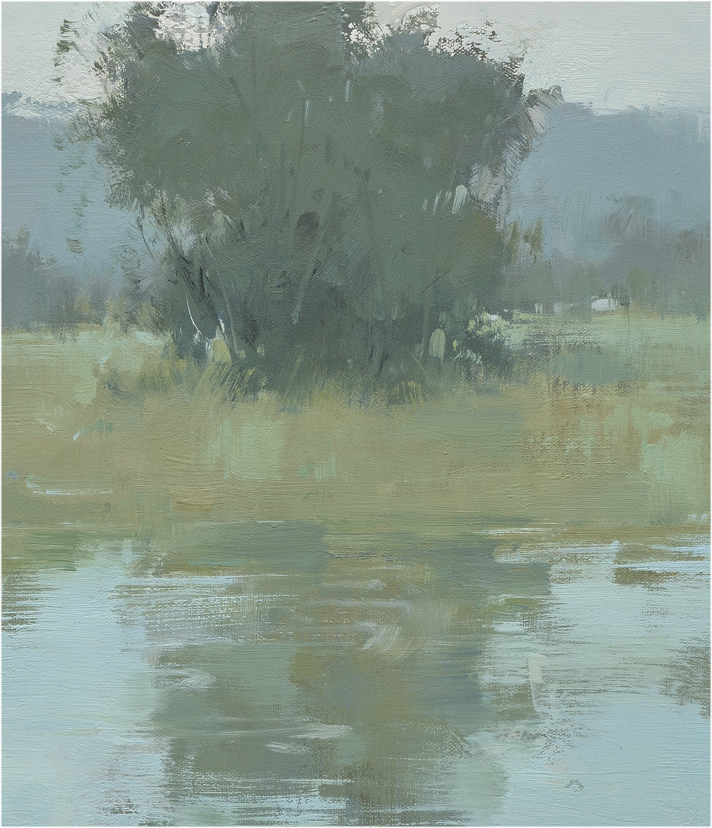 Giclée on Canvas-Modern Field Marsh Landscape Artwork G2185a image 2