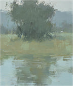 Giclée on Canvas-Modern Field Marsh Landscape Artwork G2185a image 2