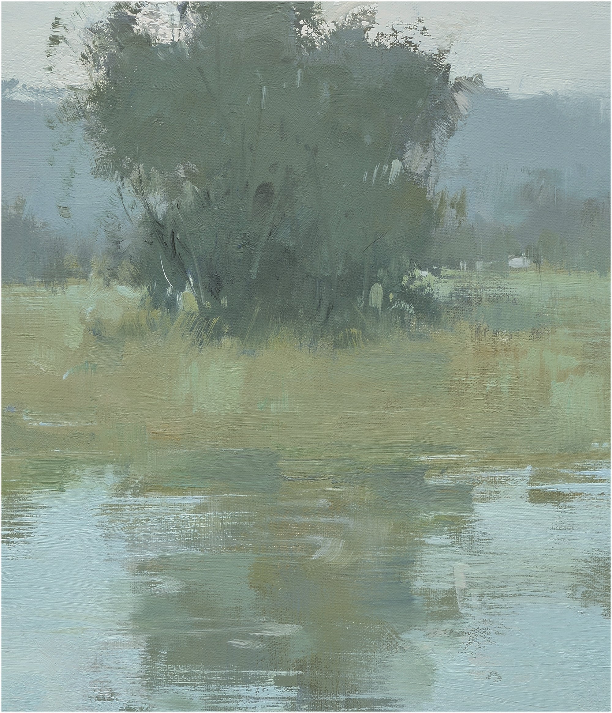 Giclée on Canvas-Modern Field Marsh Landscape Artwork G2185a image 2