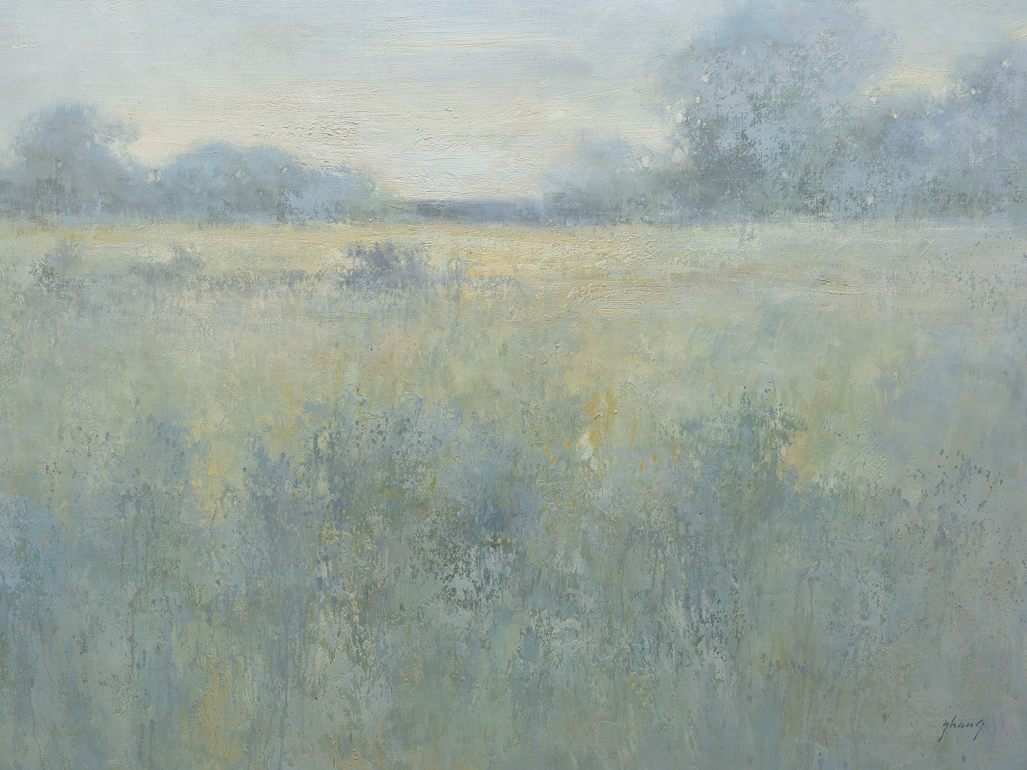 Giclee on Canvas-Modern Field Landscape Artwork 919101701 image 0