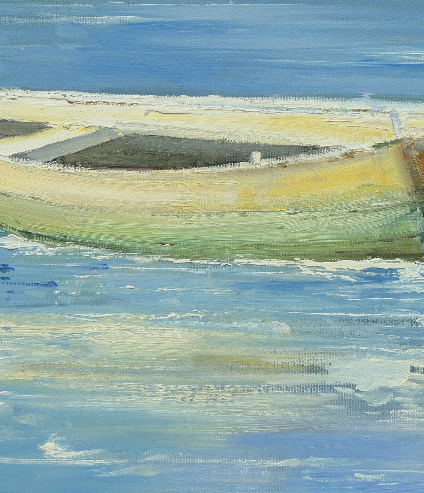 Giclee on Canvas- Contemporary Boat Seascape Artwork 4656562 image 1