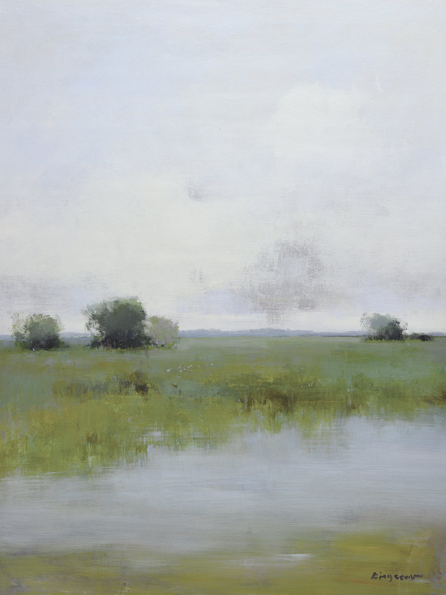Giclee on Canvas-Modern Marsh Landscape Artwork 823456 image 0