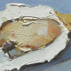 Giclee on Canvas-Contemporary Oyster Artwork A138B image 1