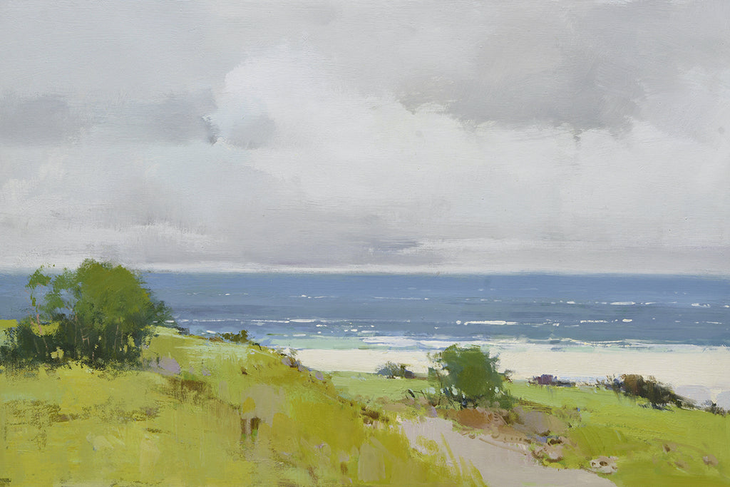 24x36 oil painting on canvas of OCEAN AND BEACH landscape 4191271 image 0