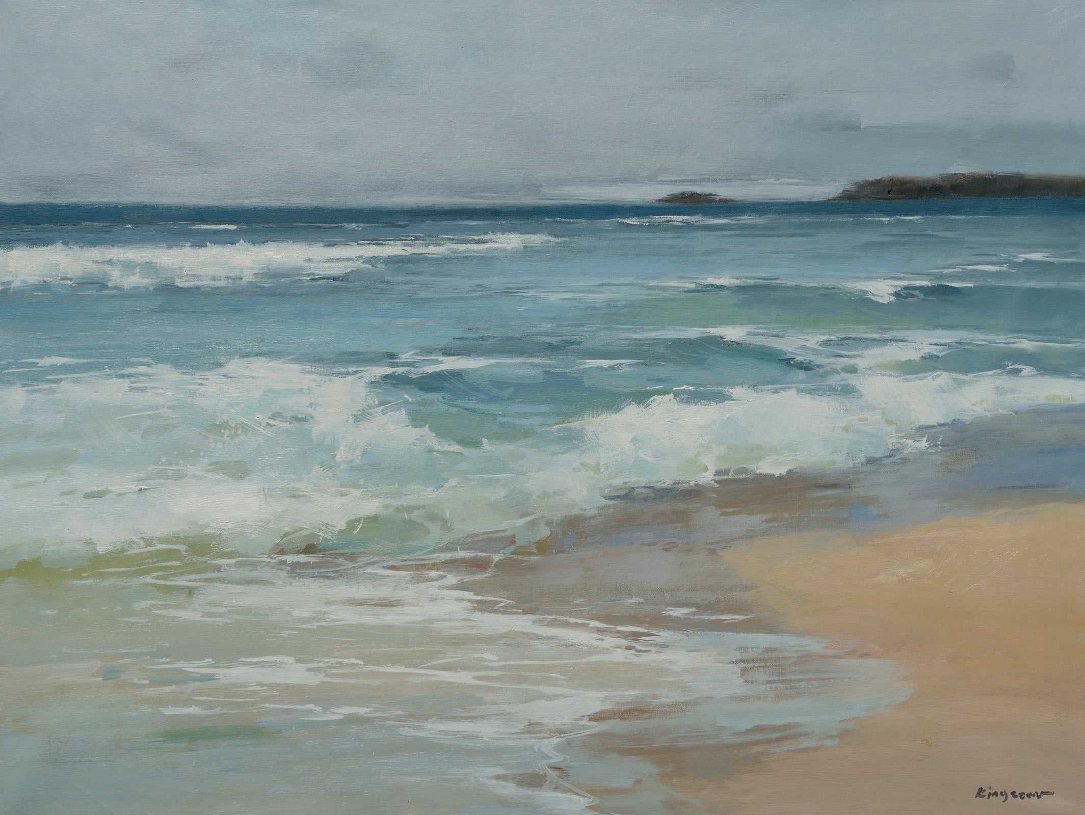 Giclee on Canvas-Beach Landscape 81861401 image 0