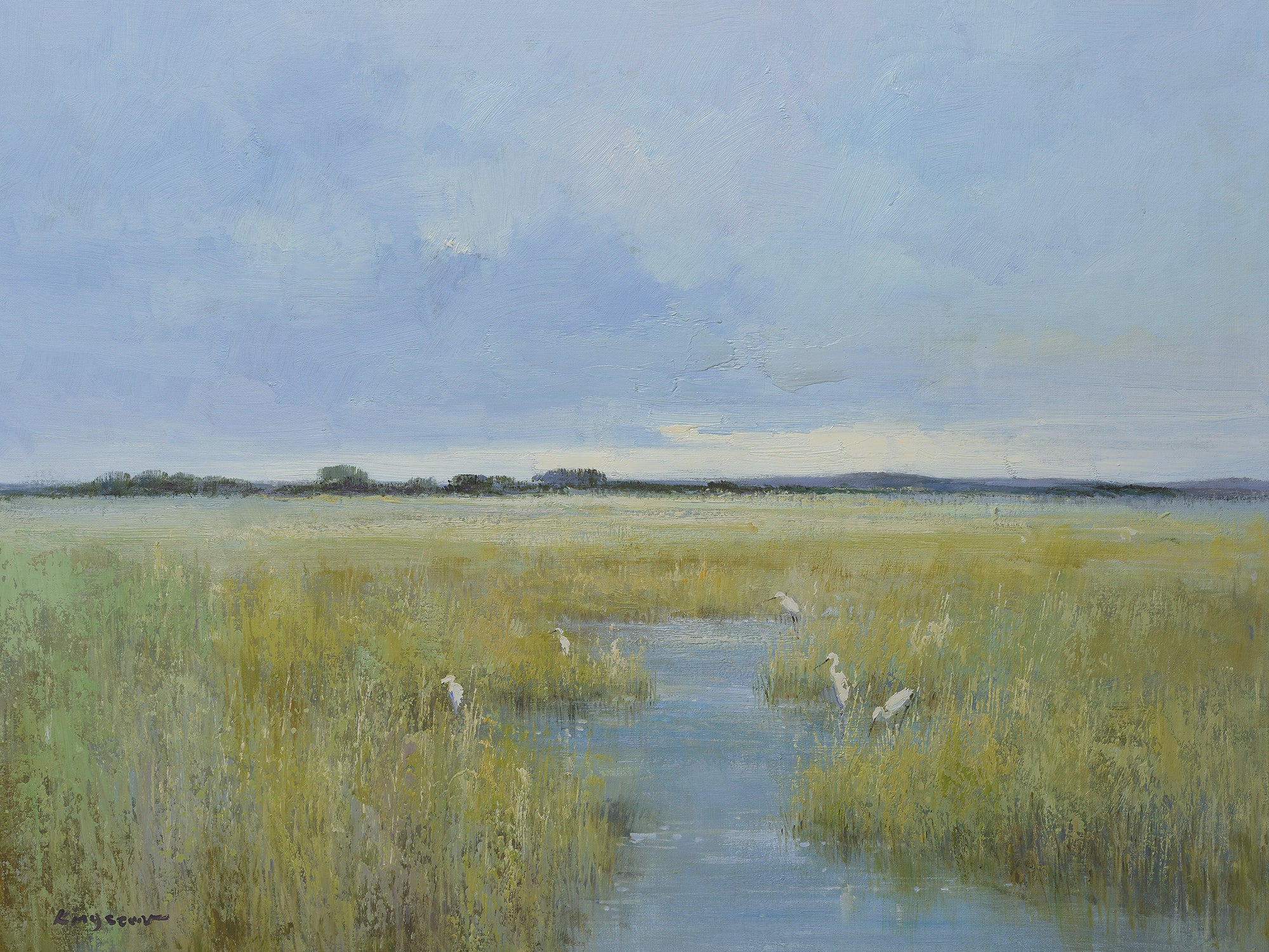 Giclee on Canvas-Modern Marsh Artwork 8220210 image 0