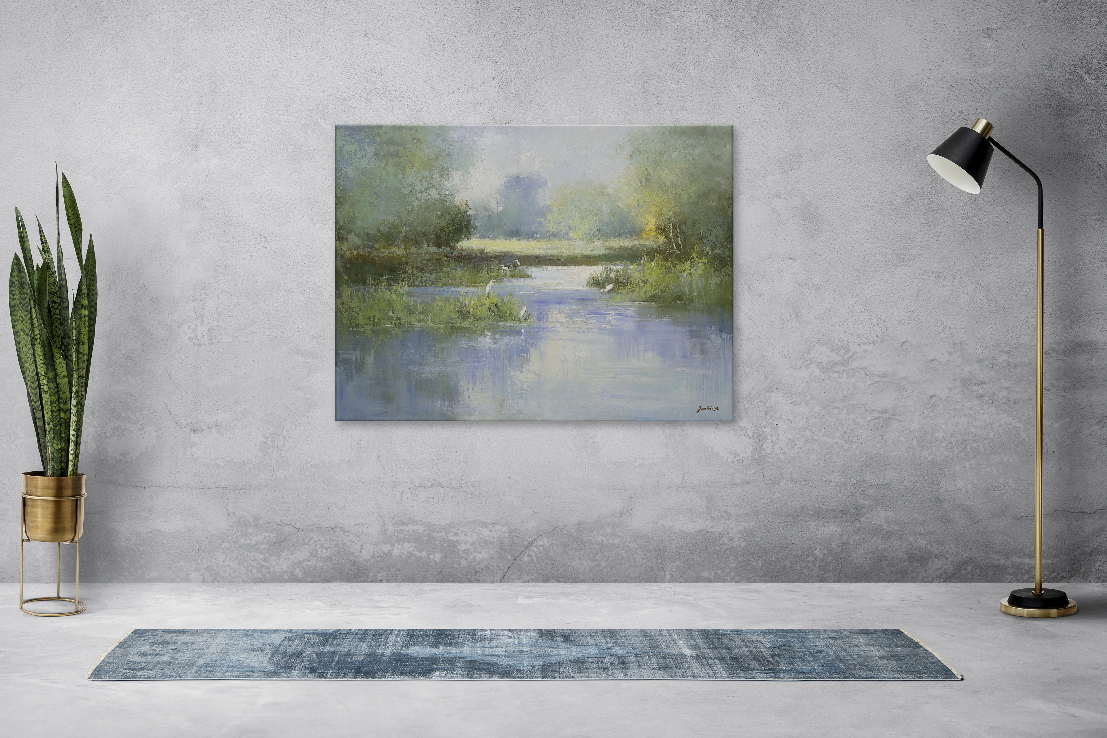 Giclee on Canvas-Modern Marsh Creek Artwork 8220207 image 1
