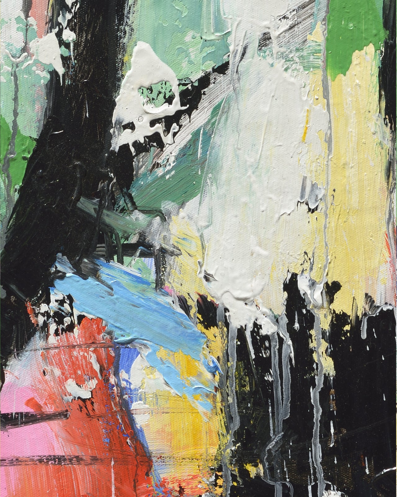 Giclee on Canvas-Modern Colorful Abstract Piece 12162701B image 0