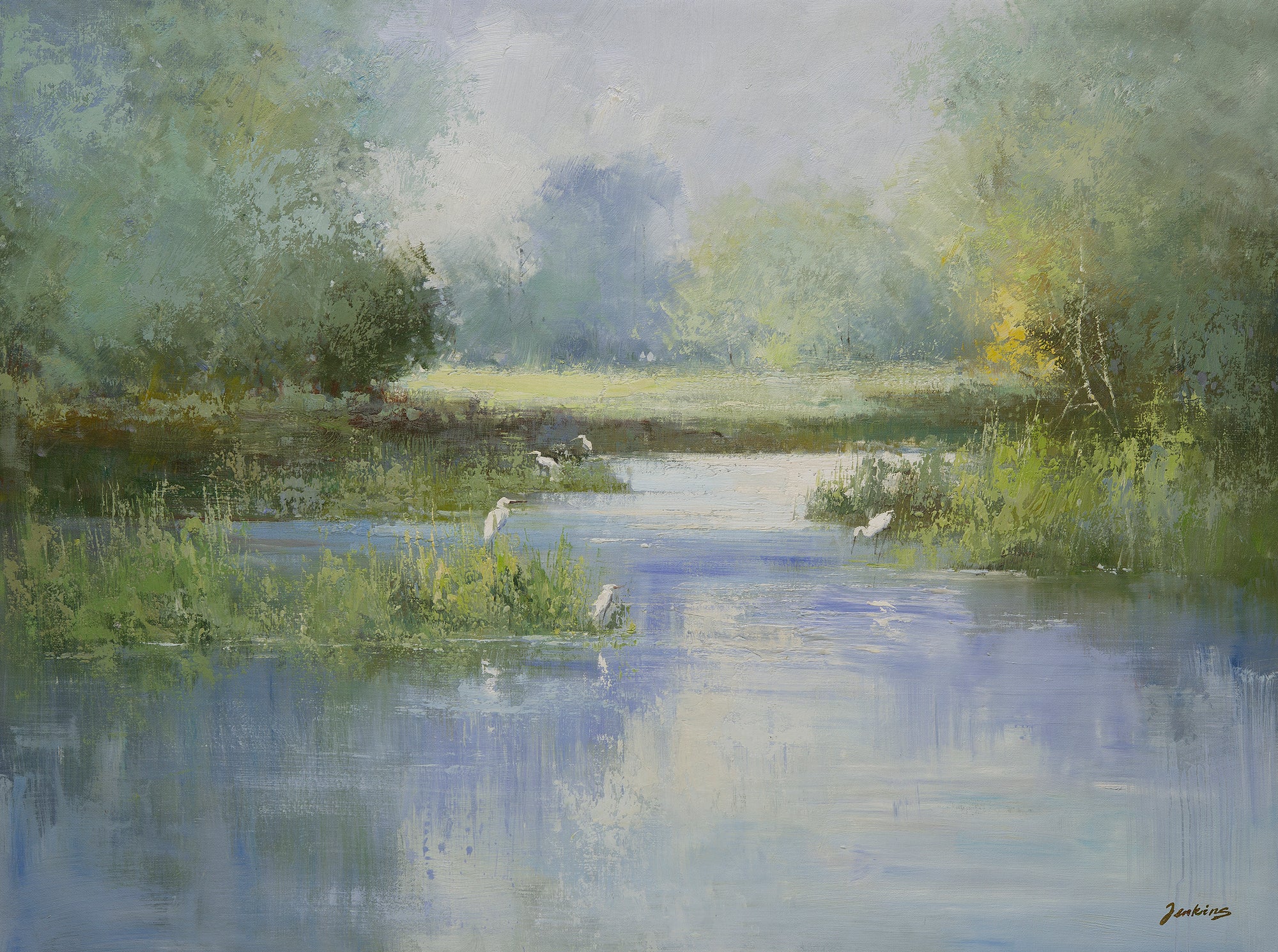 Giclee on Canvas-Modern Marsh Creek Artwork 8220207 image 0