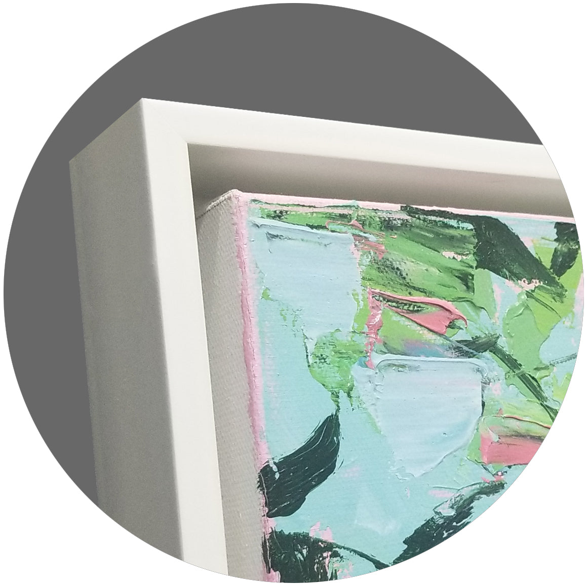 Giclee on Canvas- Modern Gloomy Beach Seascape 8011033 image 2